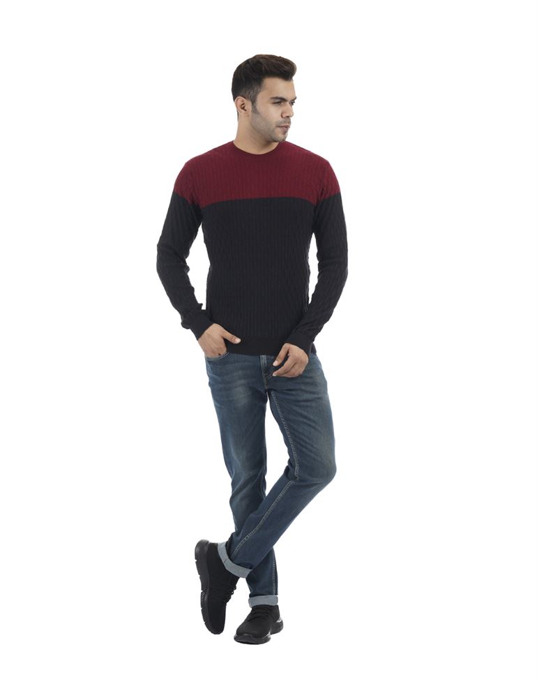 Porto Bello Men's Casual Winter Wear Pullover